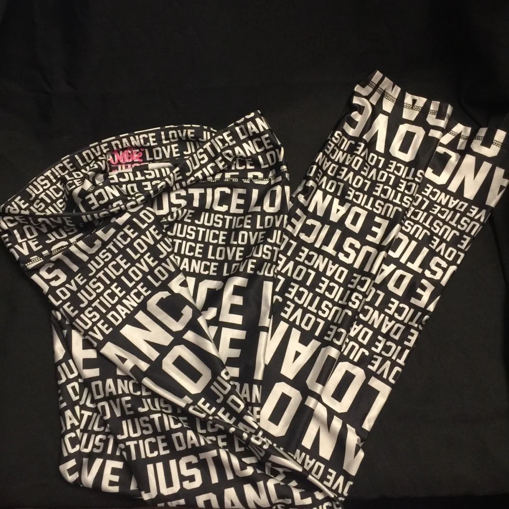 Justice-Love Dance, Poly/Spandex Leggings,‎ Size:18